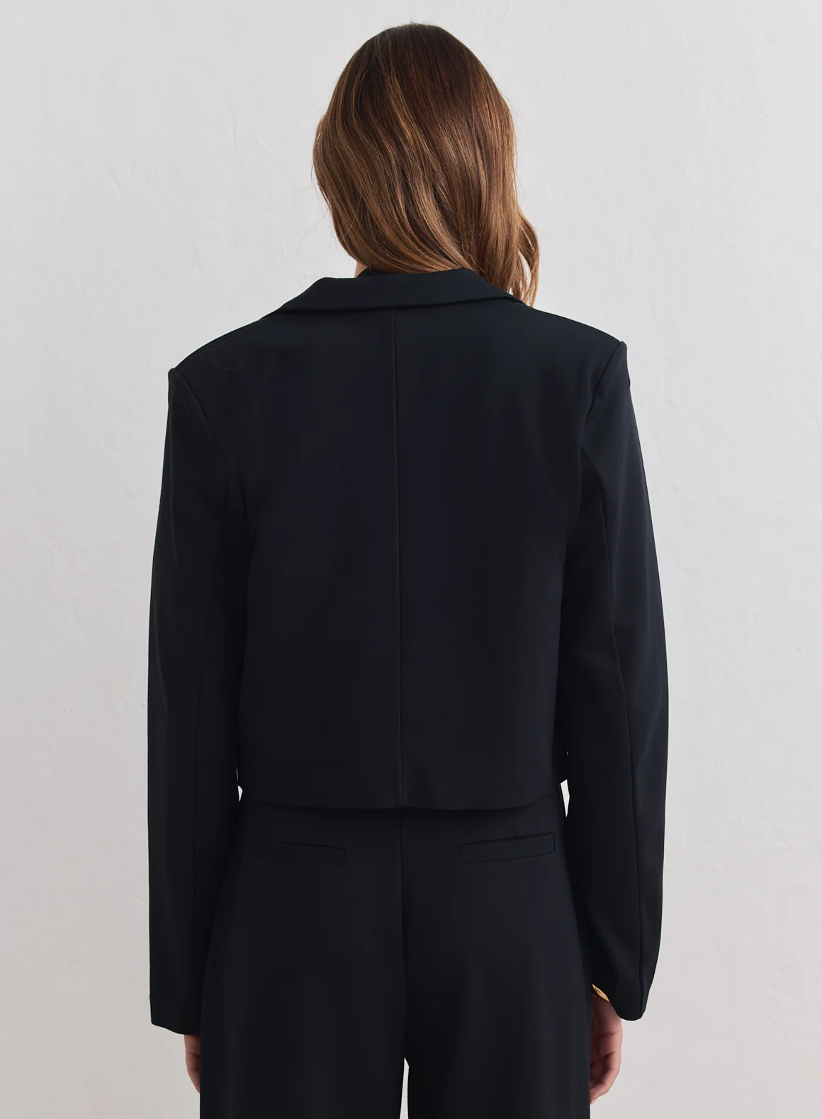 Black Luxe Short Blazer - Image 4