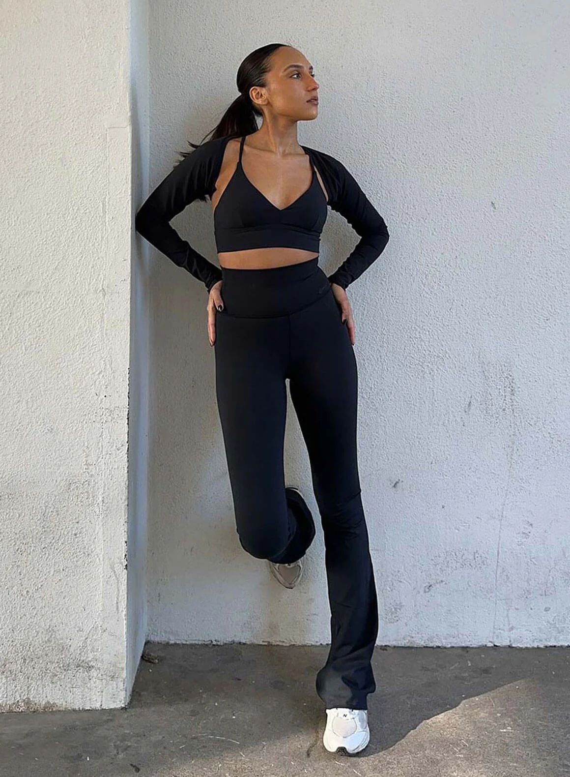 Black Sense Flare Tights - Image 53
