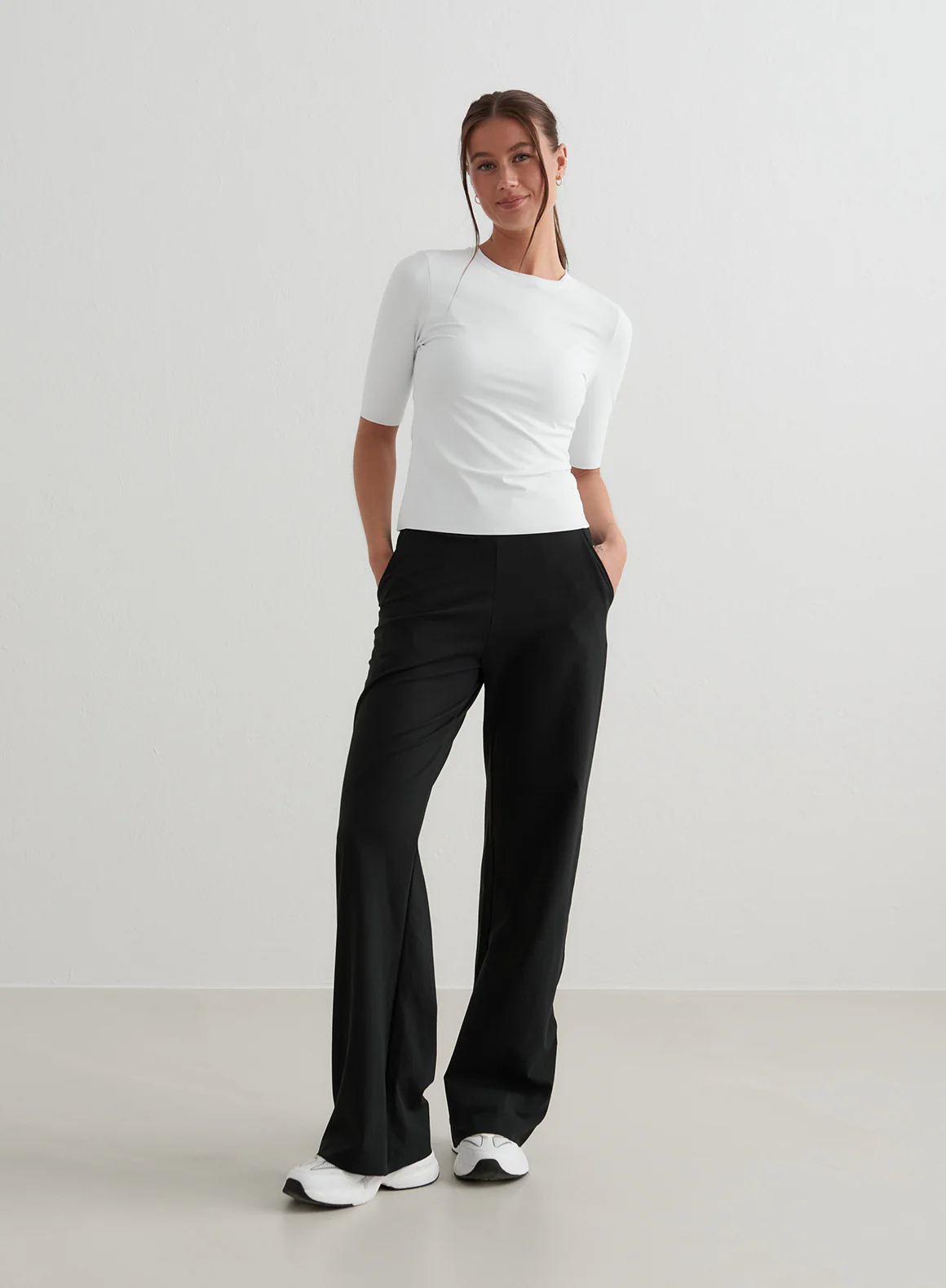 Black Sense Wide Pants - Image 117