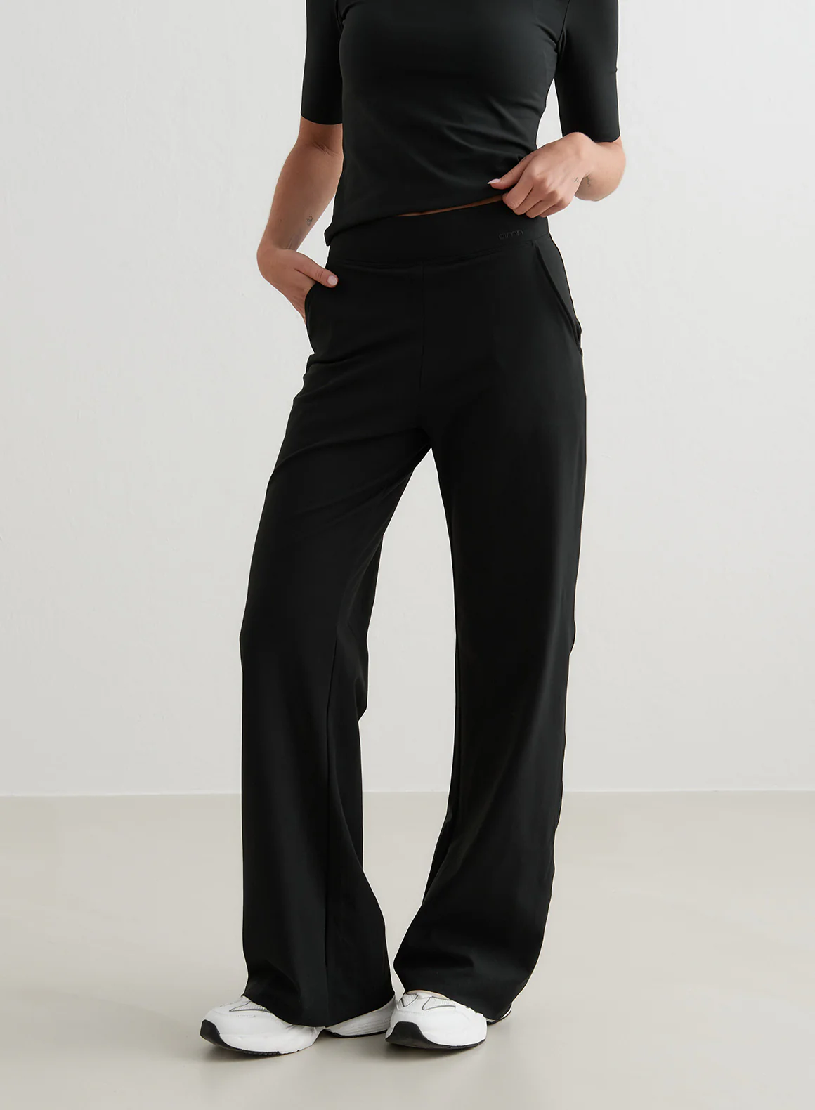 Black Sense Wide Pants - Image 58