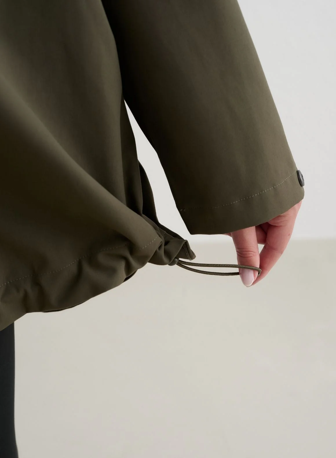 Khaki Waterproof Oversized Anorak - Image 7