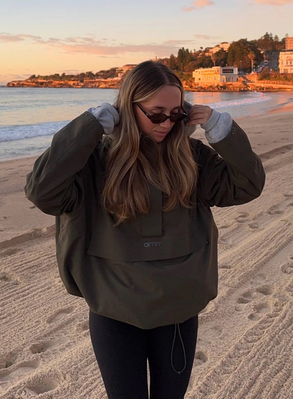 Khaki Waterproof Oversized Anorak - Image 9