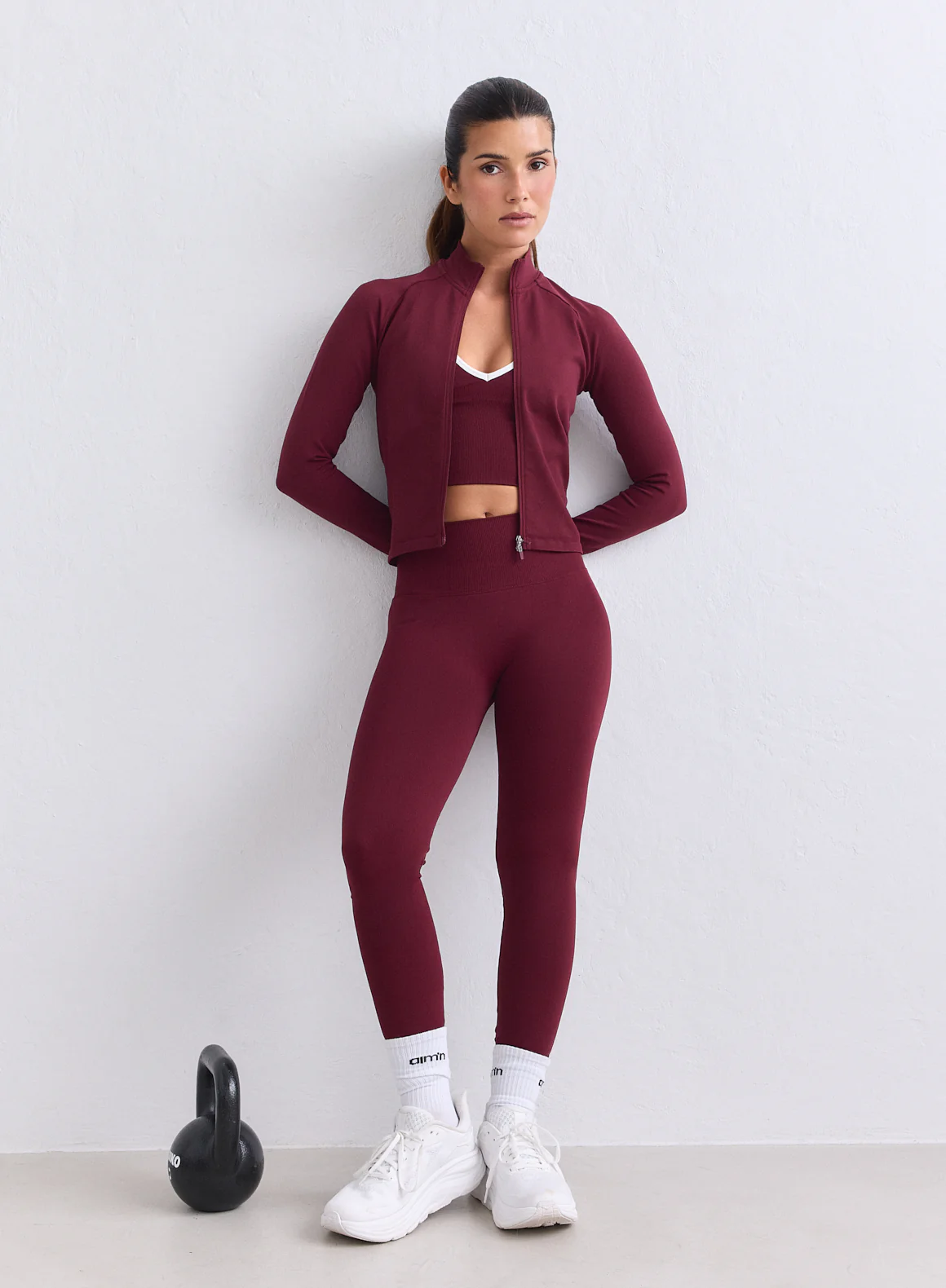 Merlot Shape Seamless Tall Tights - Image 3