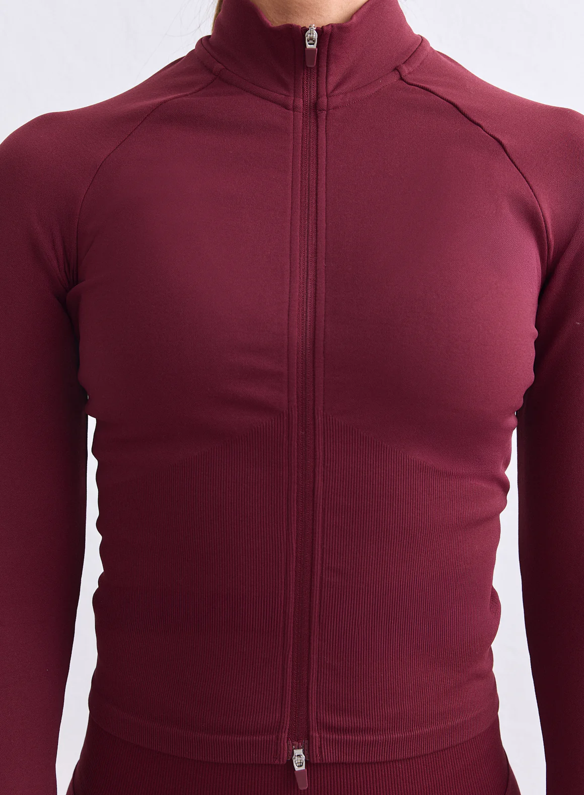 Merlot Shape Seamless Zip Jacket - Image 10