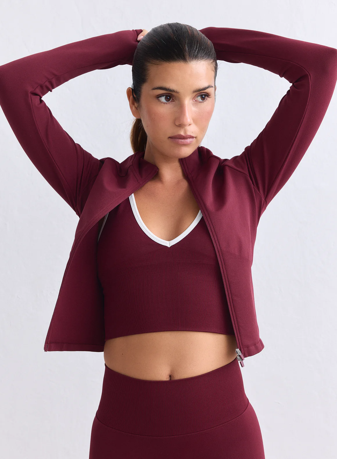 Merlot Shape Seamless Zip Jacket - Image 4