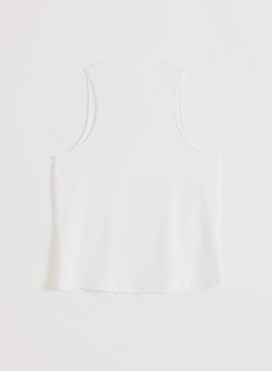 White Soft Basic Singlet - Image 9